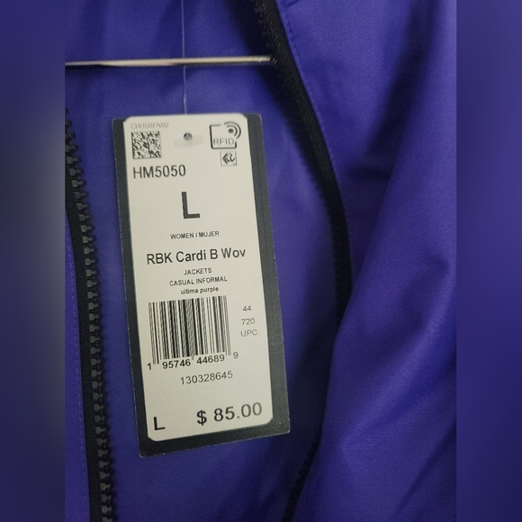 Reebok x Cardi B Woven 2pc Suit Large Ultimate Purple Streetwear - Picture 9 of 15